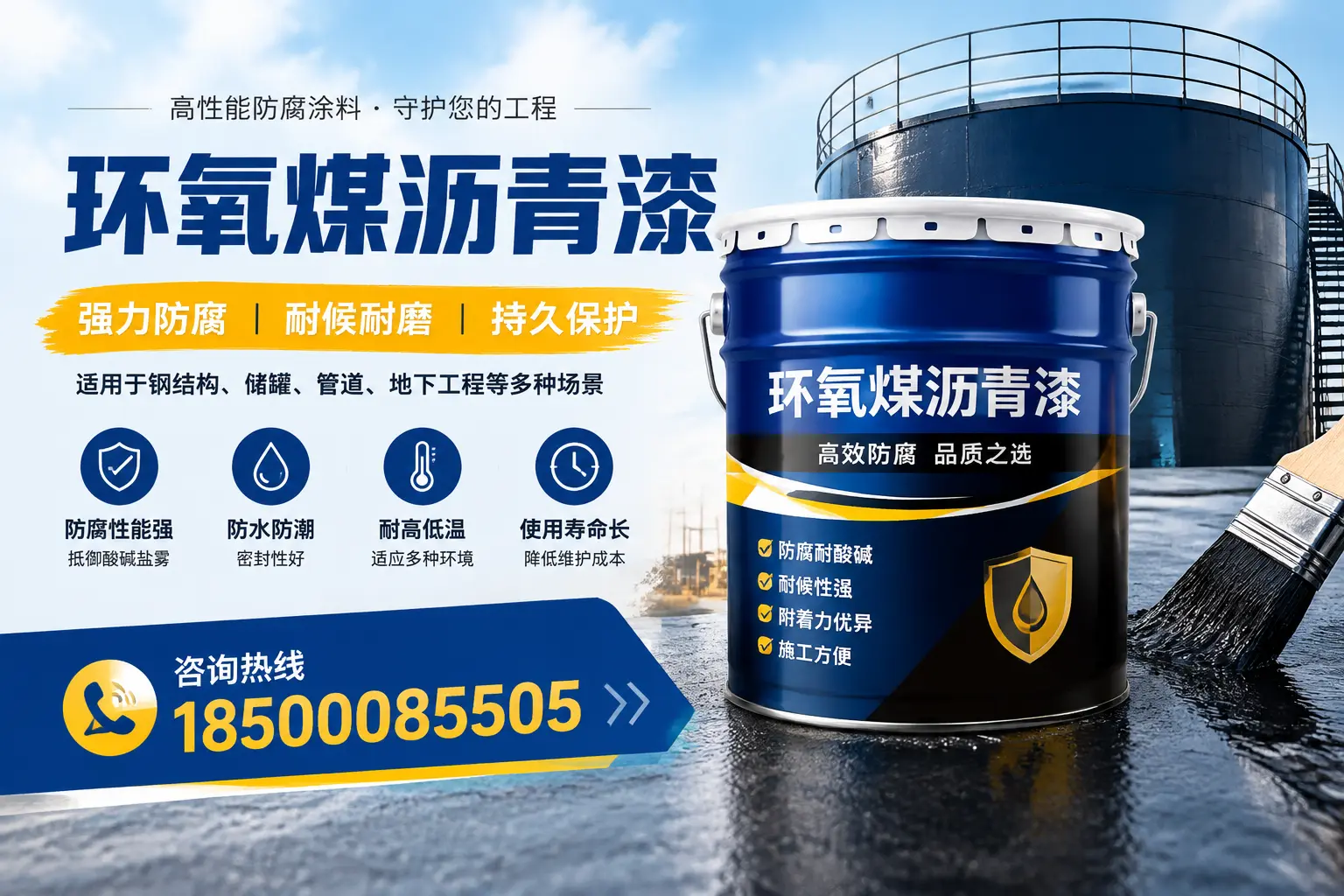 环氧煤沥青漆在工业中的应用，酒泉企业的选择